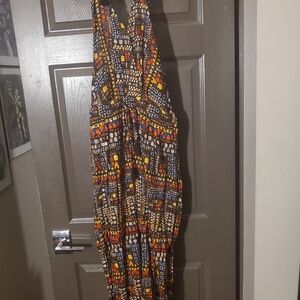 BNWT Like an Angel halter jumpsuit with boho print
